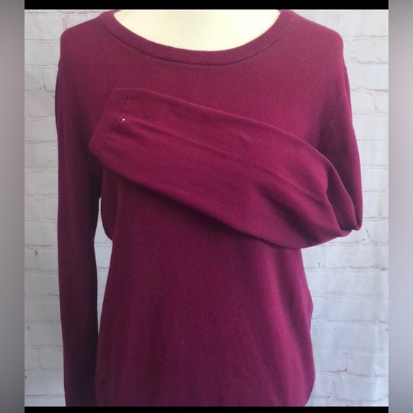 Tommy Hilfiger Y2K vintage Maroon crewneck sweater size large GUC - Picture 6 of 7